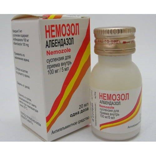 Когда назначается Немозол при острицах?