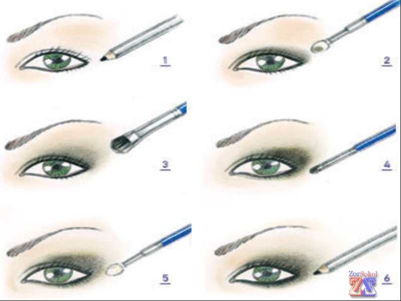 Наводим стрелки и наносим тени Наводим стрелки и наносим тени