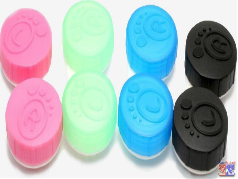 Каждой паре линз контейнер похожего цвета Каждой паре линз контейнер похожего цвета